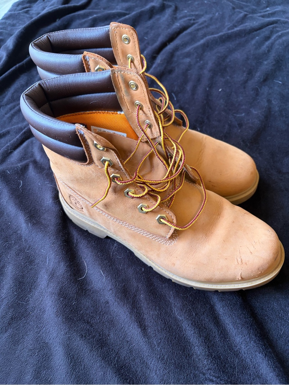 Timberland Wheat Brown Lace-Up Leather Work Boots